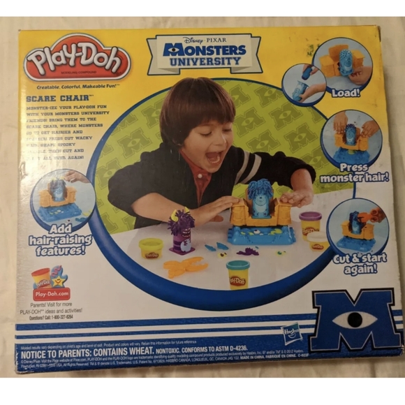 Play Doh Disney Pixar Monsters Inc. University Scare Chair EUC Vintages - Picture 2 of 4